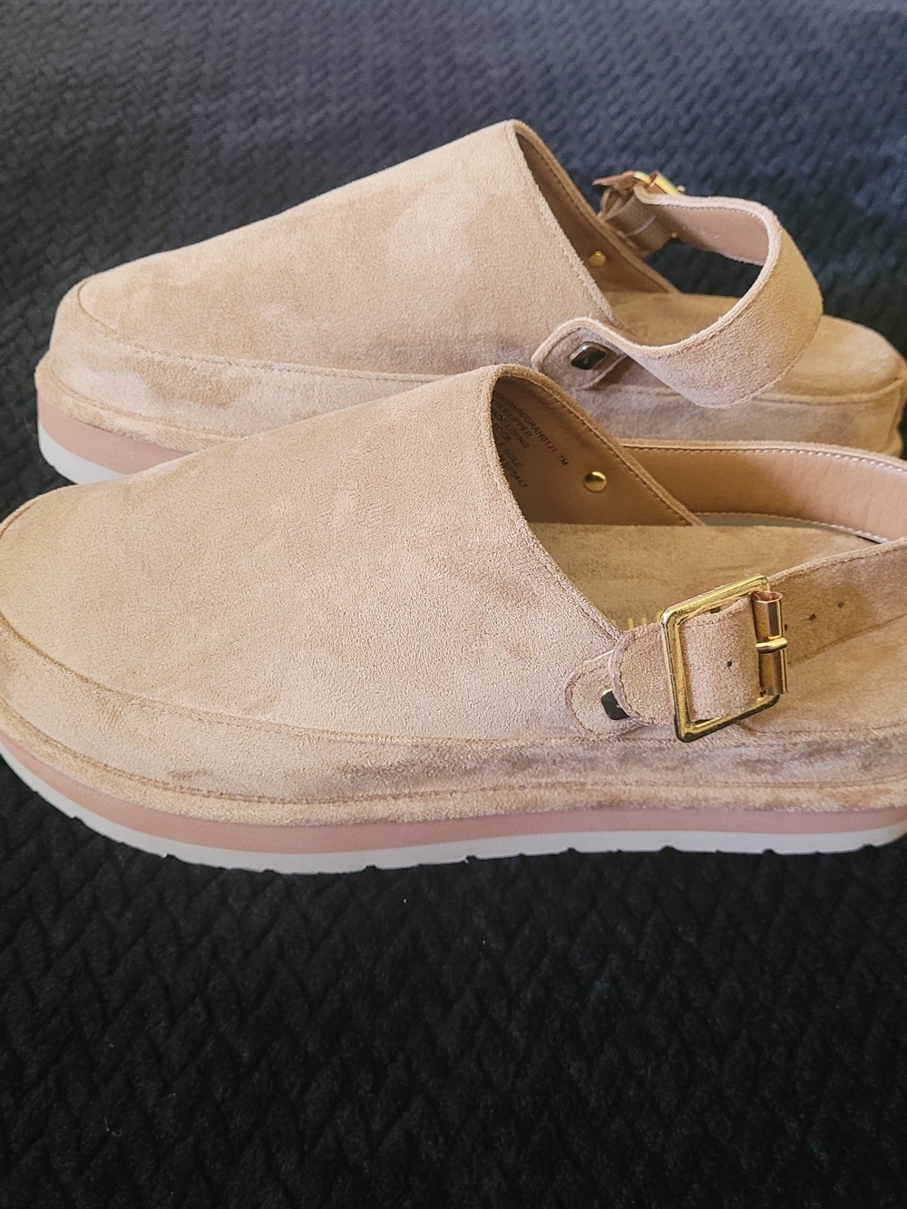 Madden Girl Suede Slingback Clogs